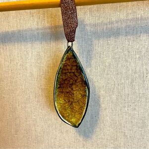 Christmas Ornament OOAK handmade ceramic and glass gift idea holiday decorations